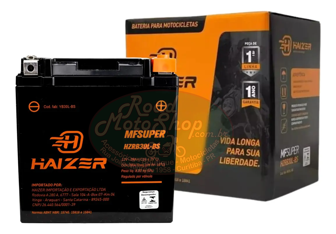 Bateria Haizer Hzrb30l Bs Harley Davidson Touring