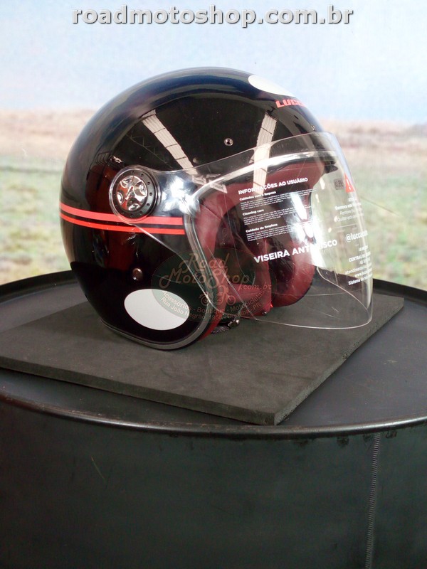 CAPACETE, LUCCA, MODELO GALAXY, RED LINES
