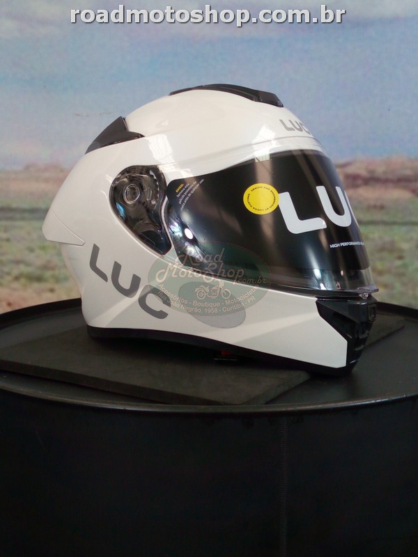 CAPACETE, LUCCA, MODELO LUC RAPTOR, GLOSSY WHITE