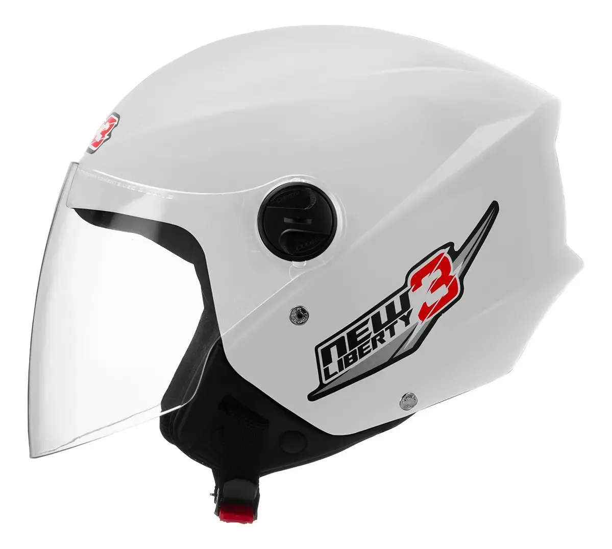 CAPACETE PROTORK, NEW LIBERTY THREE, Nº 56 BRANCO