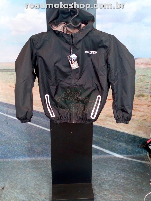JAQUETA, GPTECH, RAINWEAR, UNISEX, PRETA, 3G2XL