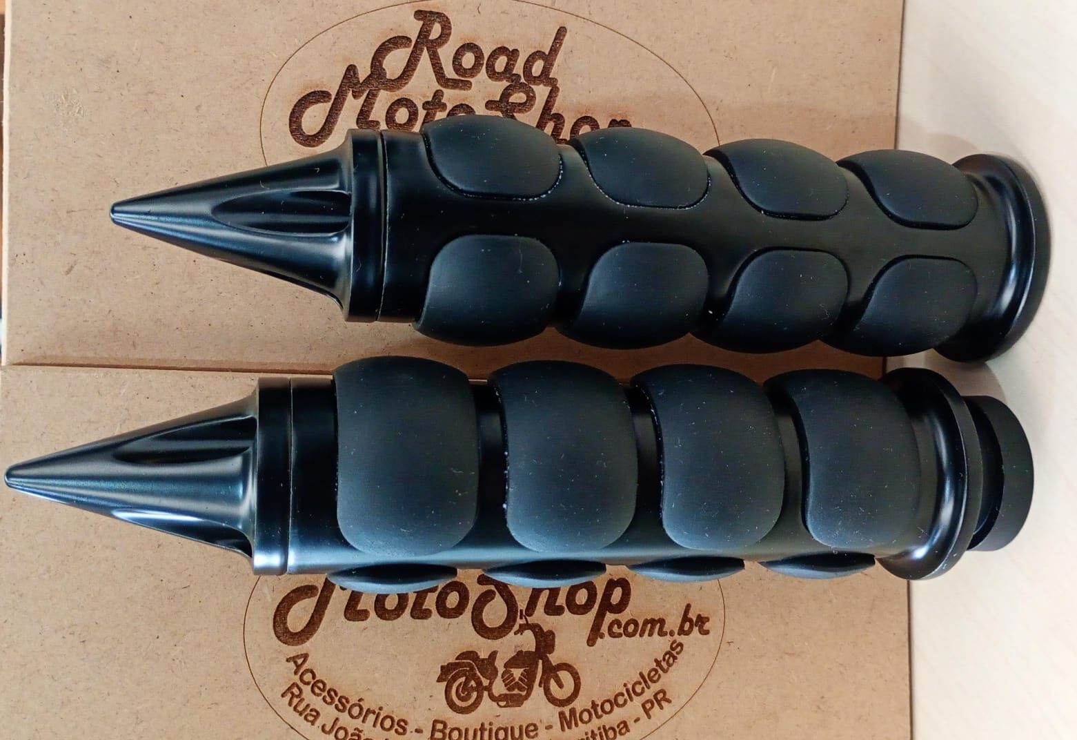 MANOPLAS DE MOTO, 1 (25,4MM), PONTA, PRETO