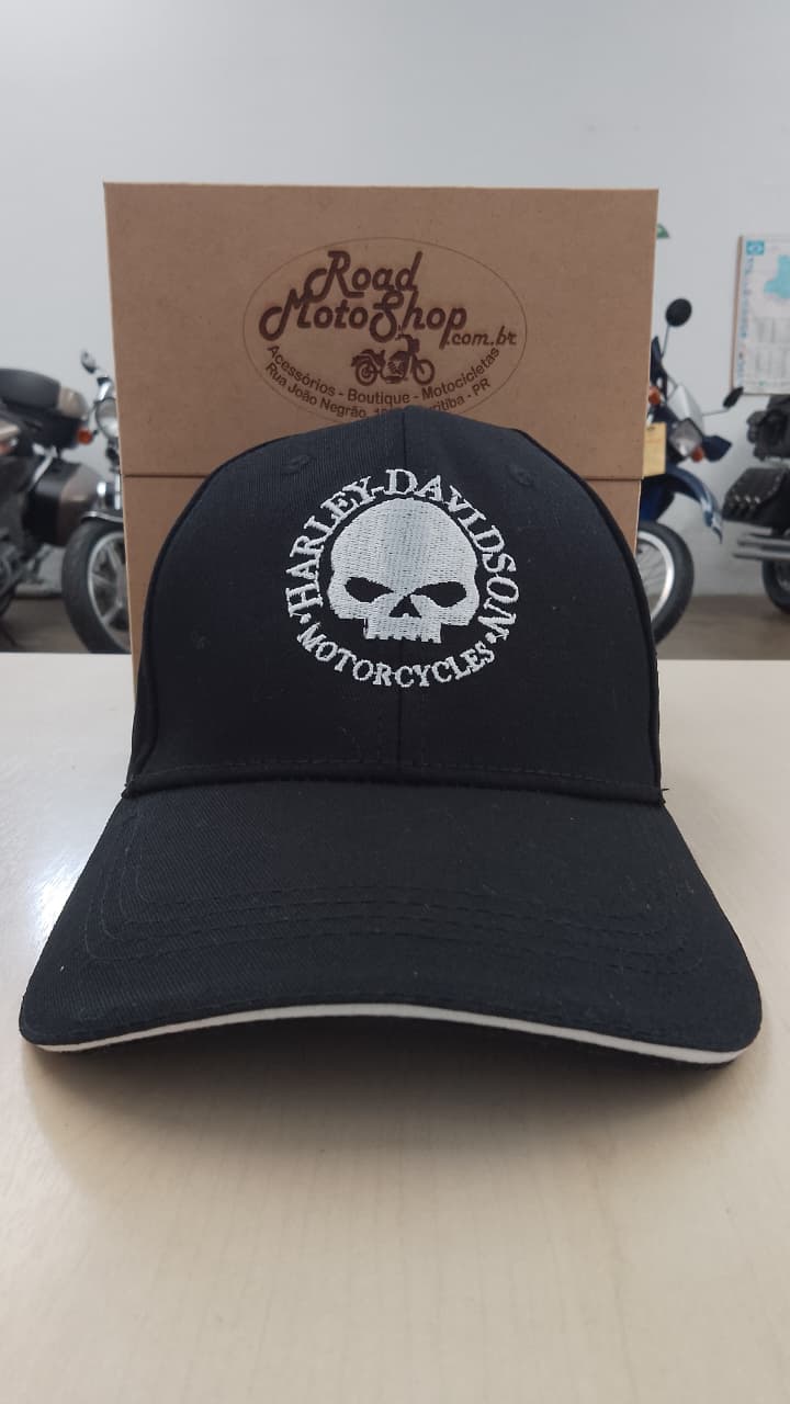 BONÉ HARLEY DAVIDSON MOTOCYCLES PRETO